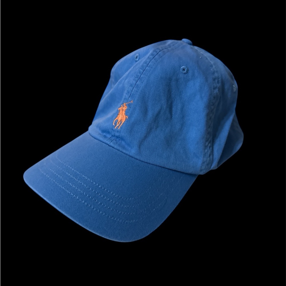 Polo by Ralph Lauren Royal Blue Hat with Orange Logo
